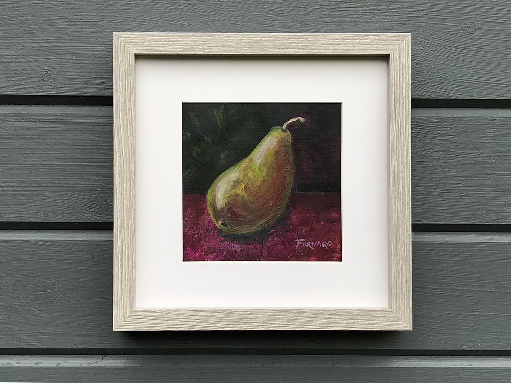 Lonely Pear framed