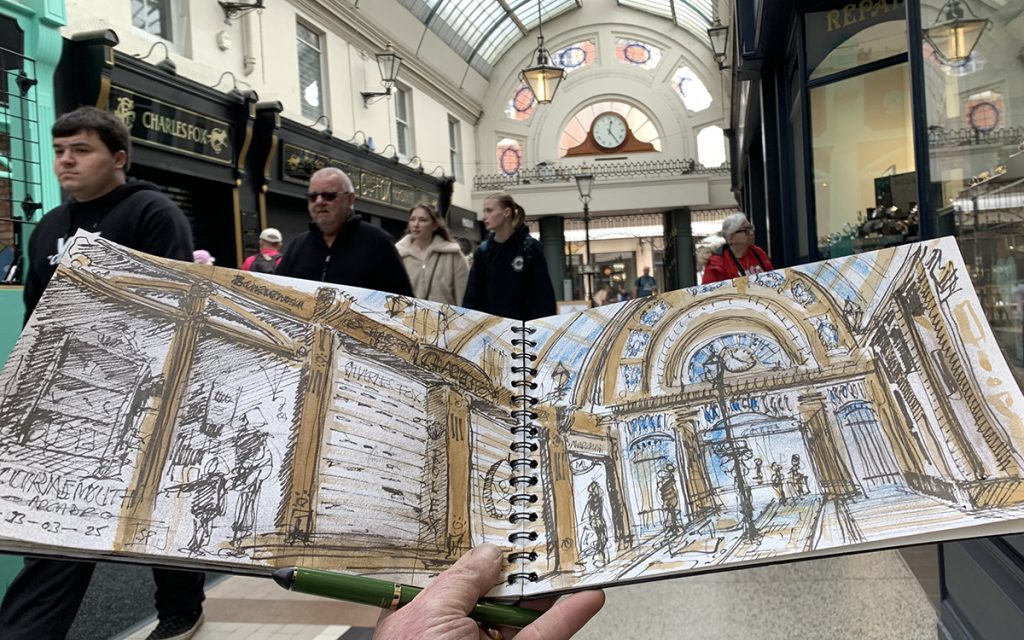 Bournemouth Arcade sketched