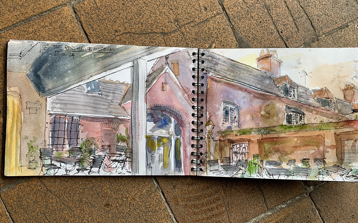 Red House sketched