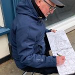 Shaun sketching Brecon
