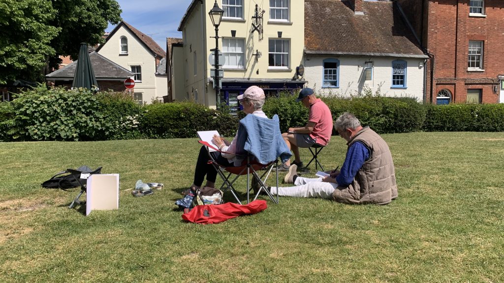 Minster green Outdoor sketching workshop