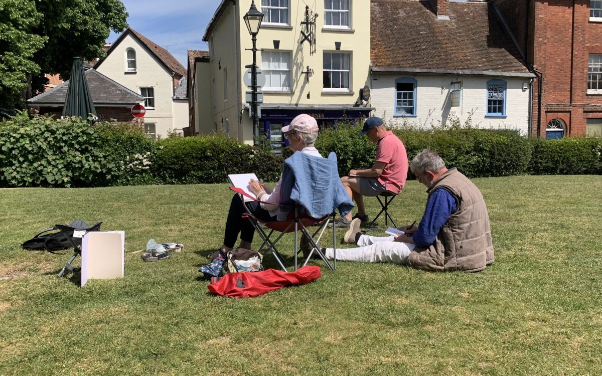 Minster green Outdoor sketching workshop