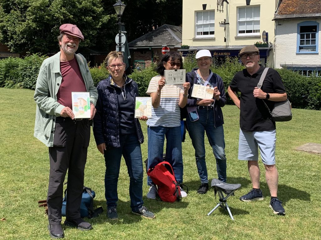 Improvers Urban Sketchers Workshop group IMG_1669 web