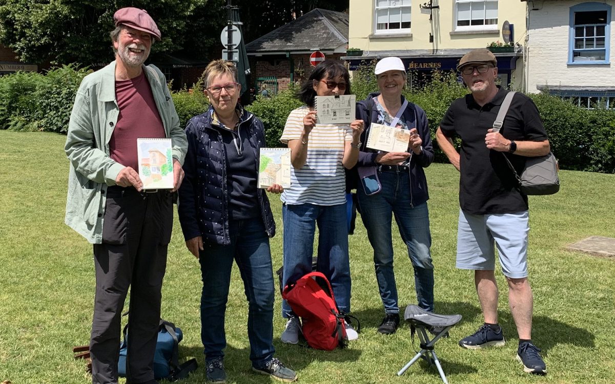 Improvers Urban Sketchers Workshop group IMG_1669 web