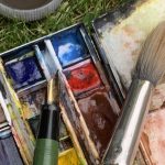 paints and brushes