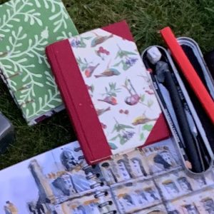 sketch kit on grass