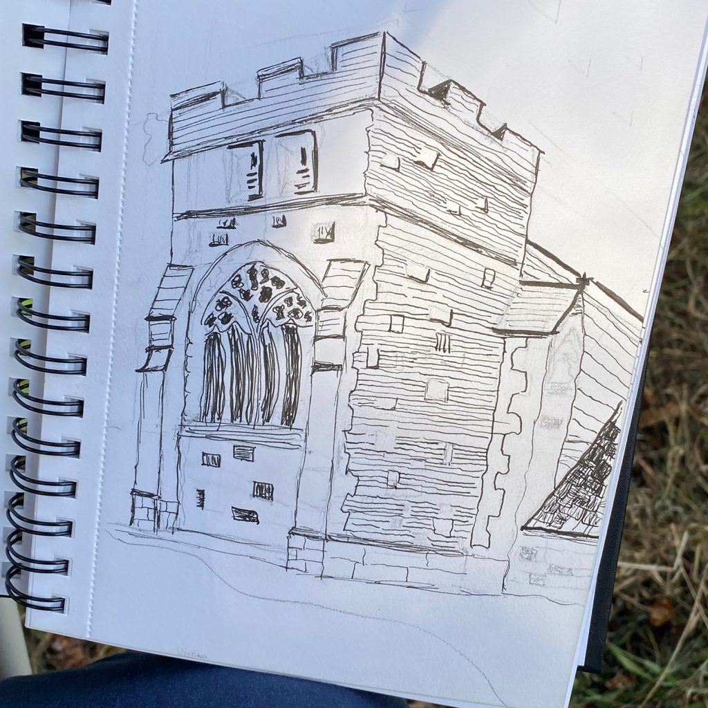 Pamphill Sketch Workshop with Shaun Forward Artist 12-08-25