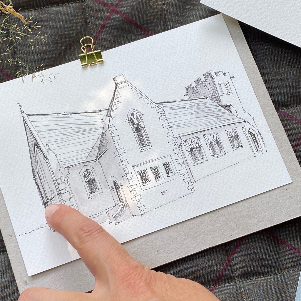 Pamphill Sketch Workshop with Shaun Forward Artist 12-08-25