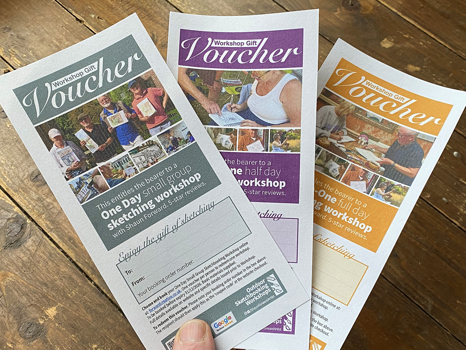 Gift Vouchers for Shaun Forward's Sketching Workshops