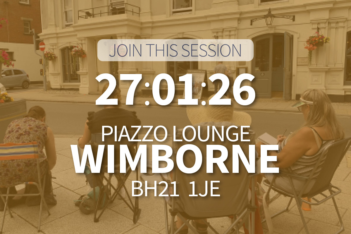 Sketching workshop at the Piazzo Lounge