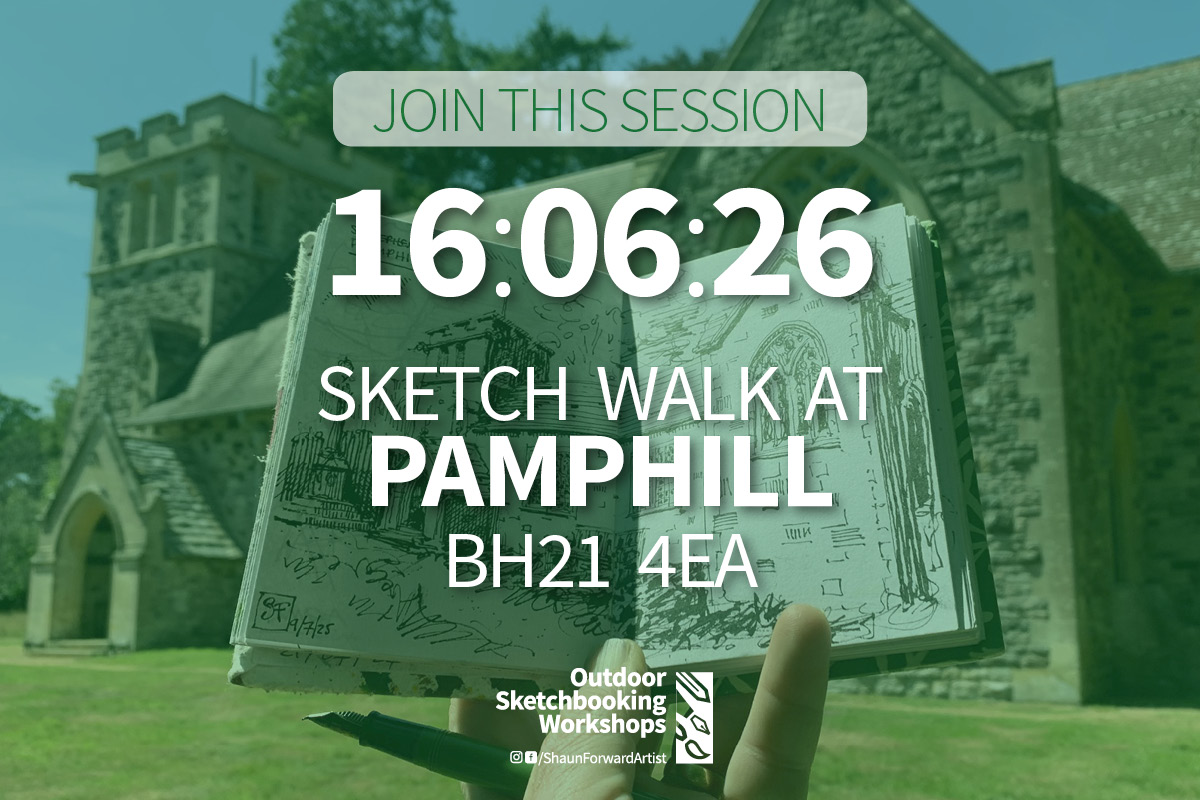 OSW Jan 2026 promo slide Pamphill 160626 shaun forward sketching workshops