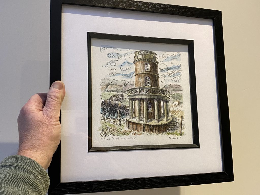 Clavell Tower drawing by Shaun Forward