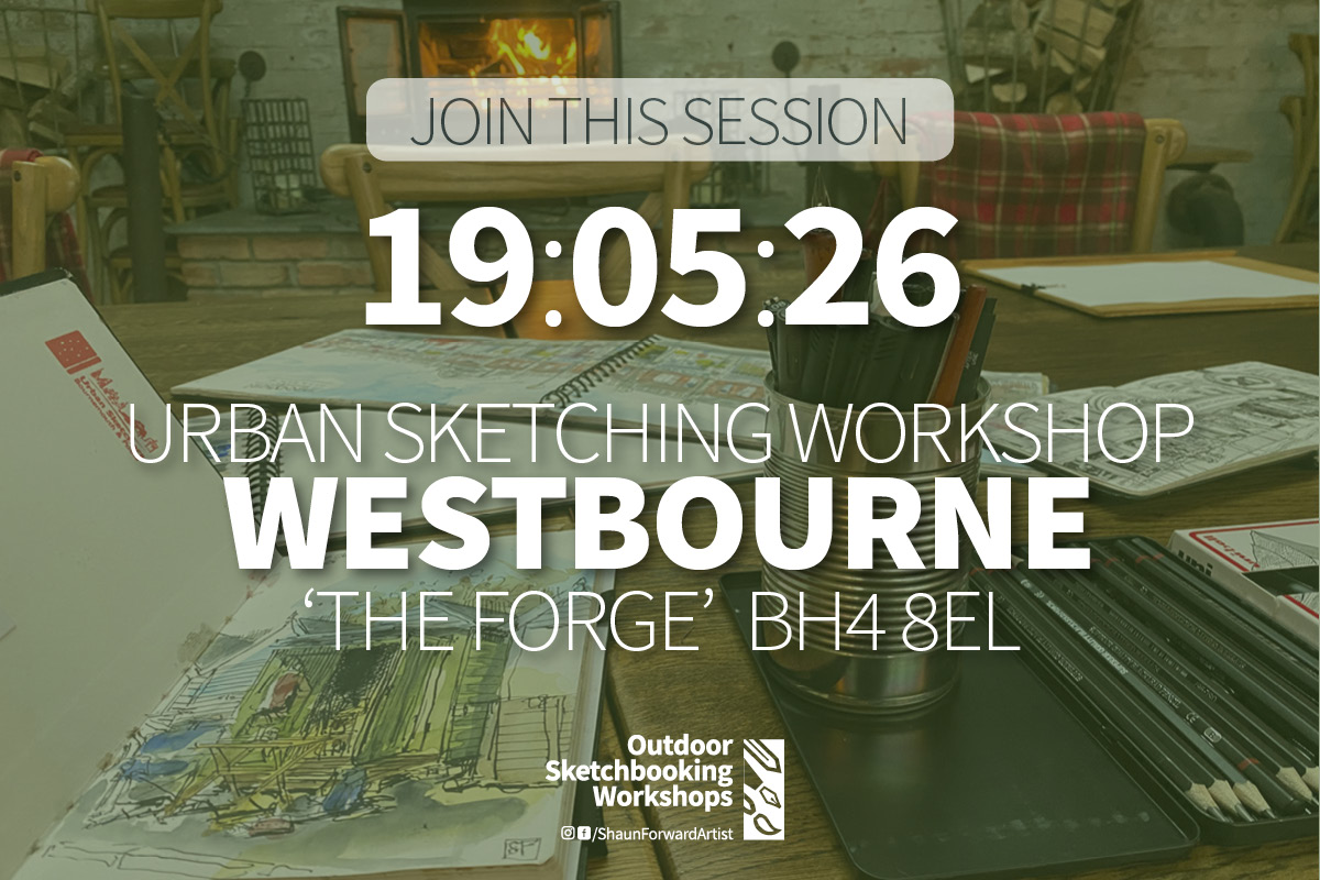 OSW promo slide3 Westbourne Shaun Forward Urban Sketching Workshop venue and date