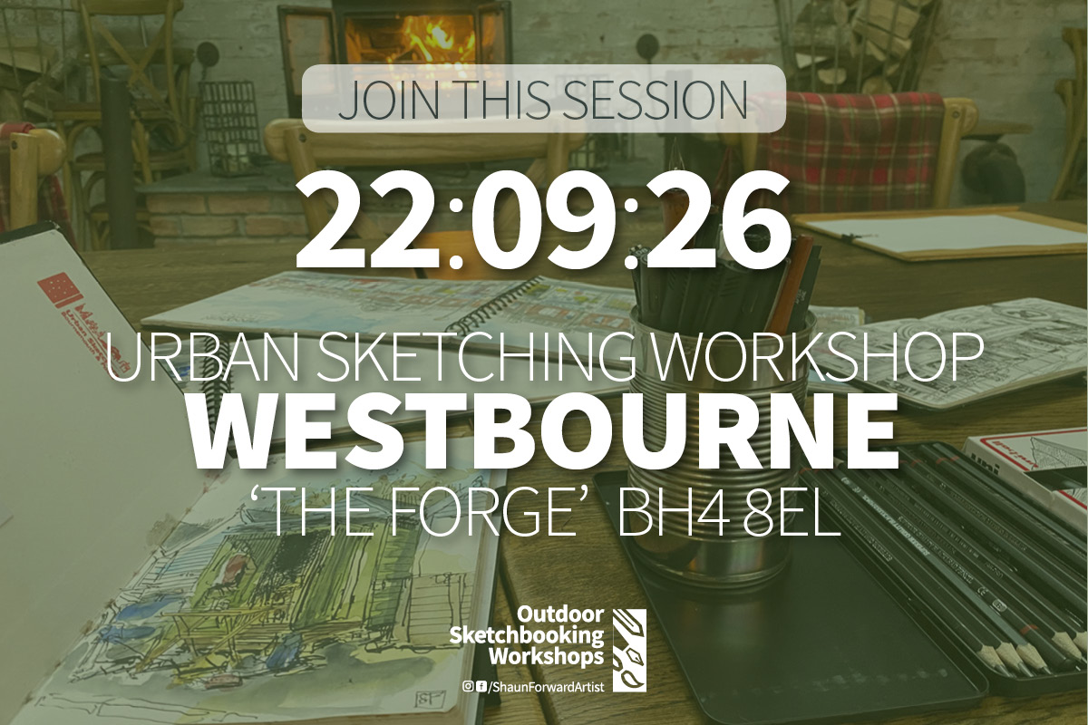 OSW promo slide7 Westbourne Shaun Forward Urban Sketching Workshop venue and date