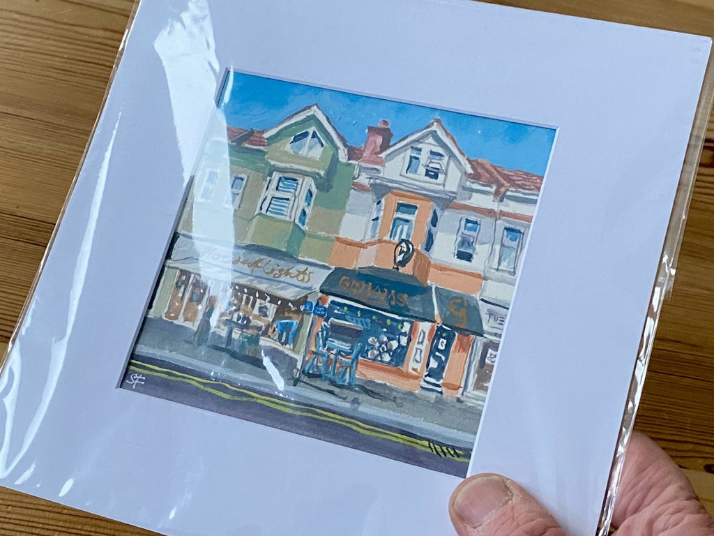 Mounted and unframed art by Shaun Forward