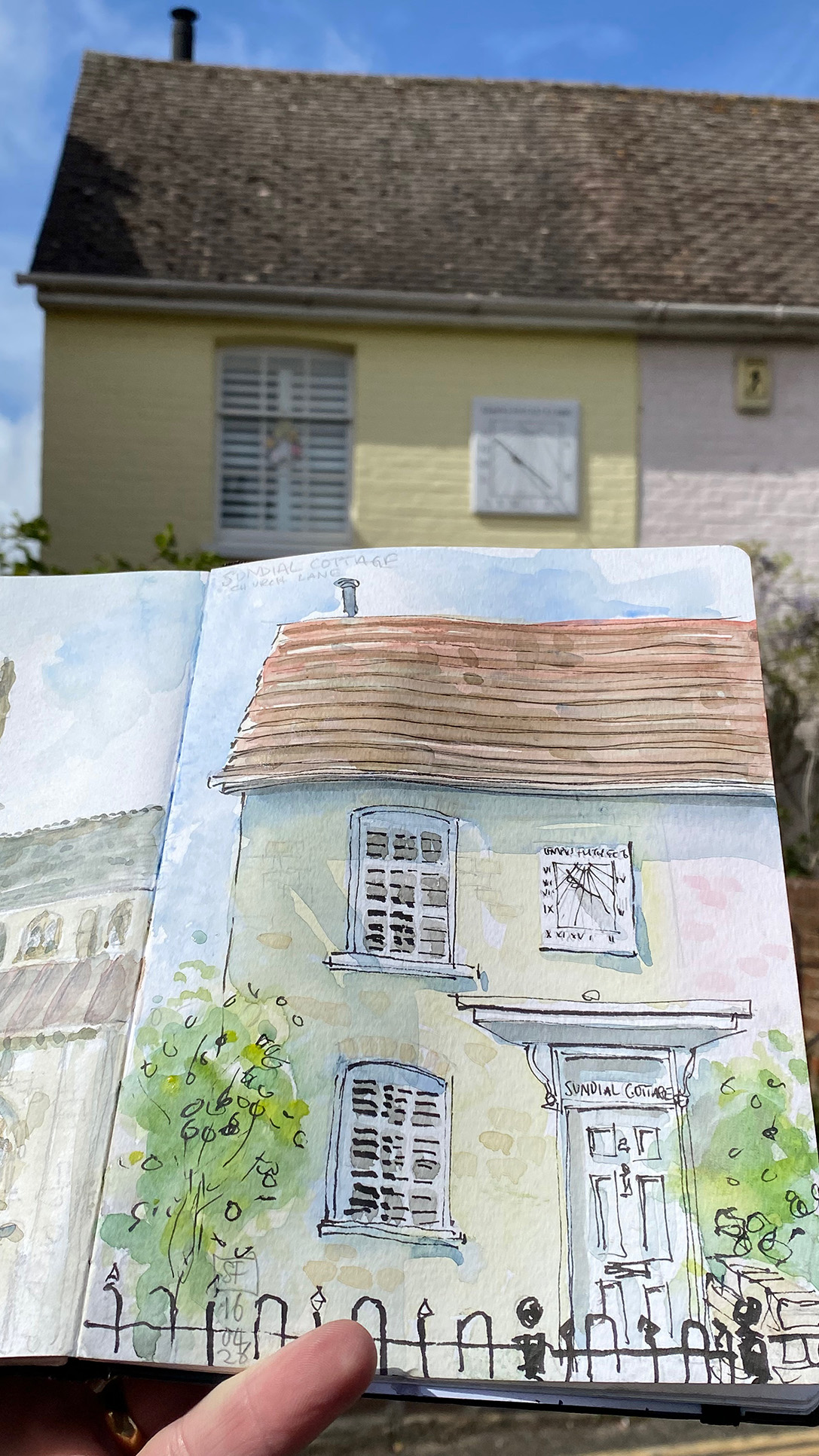 Primrose Cottage Sketched