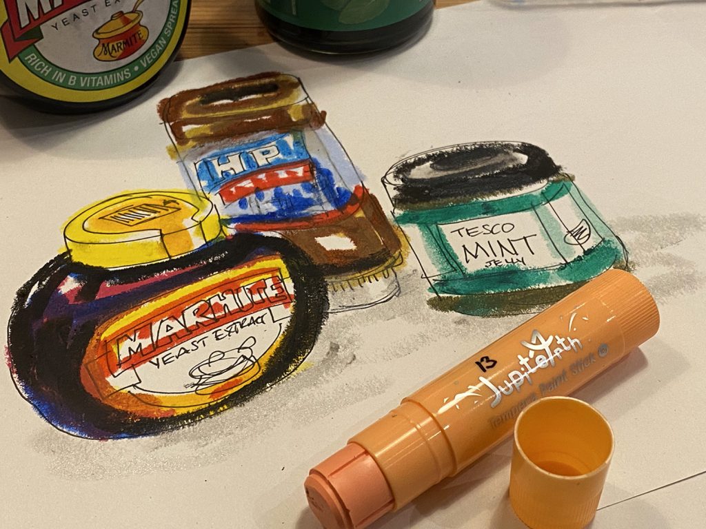 Paint Stick sketching