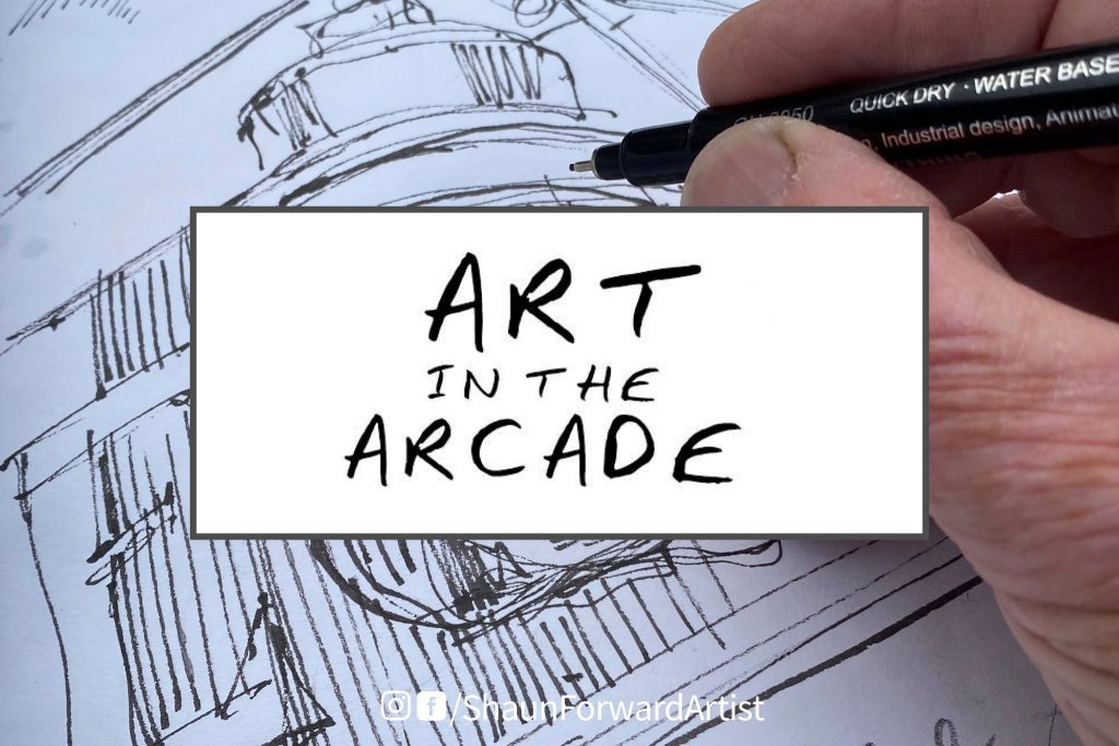Art in the Arcade lamp